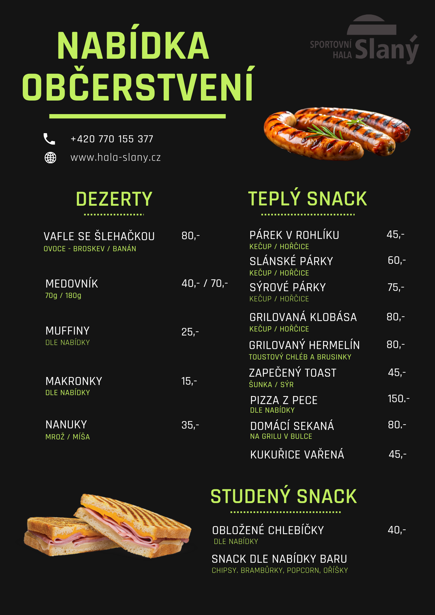 Menu Sportbar 1