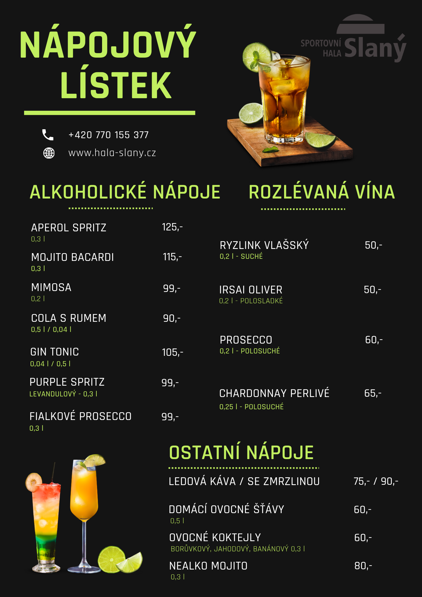 Menu Sportbar 4
